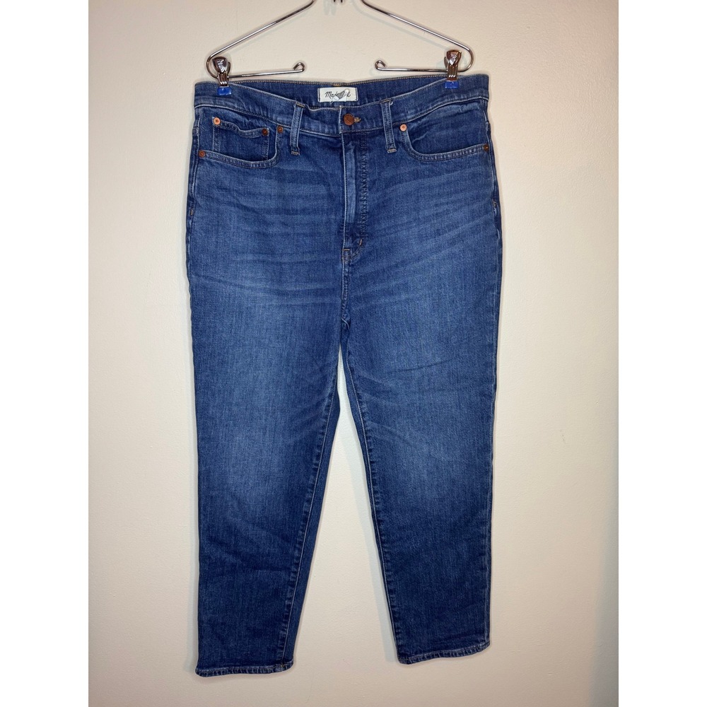 Madewell Classic Straight Jeans Medium Wash High Rise Size‎ 31